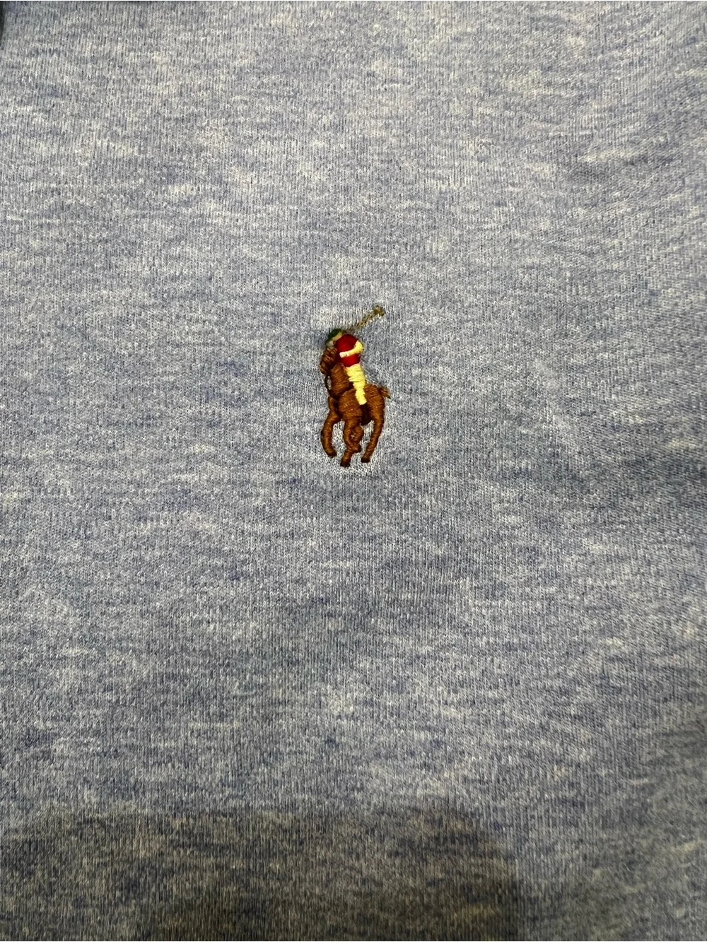 Polo Ralph Lauren Soft Jersey Cotton Classic Fit Blue Heather Shirt L Preppy
